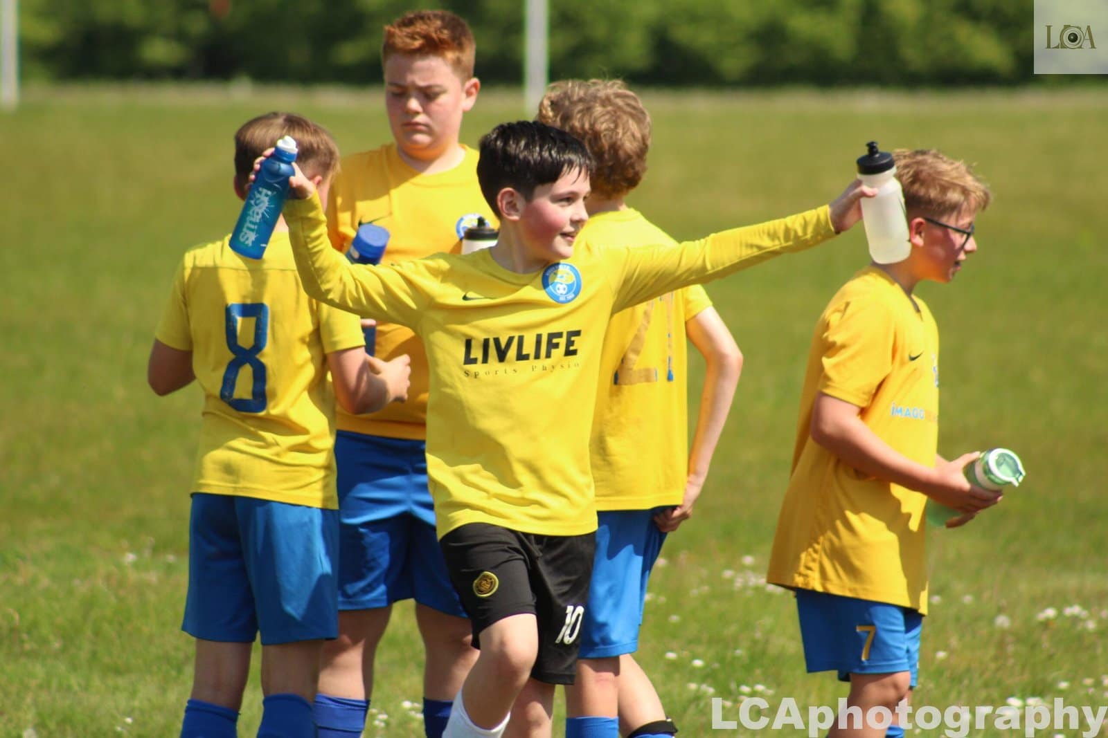 U11 football team in a tournament in Kings Hill, Kent