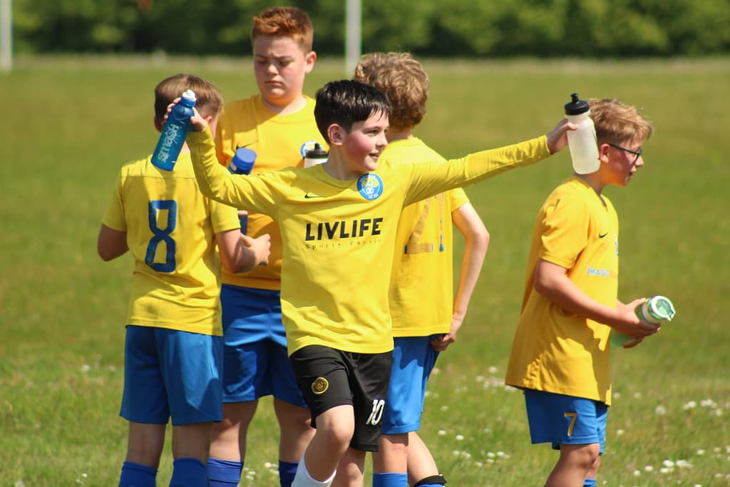 U11 football team in a tournament in Kings Hill, Kent